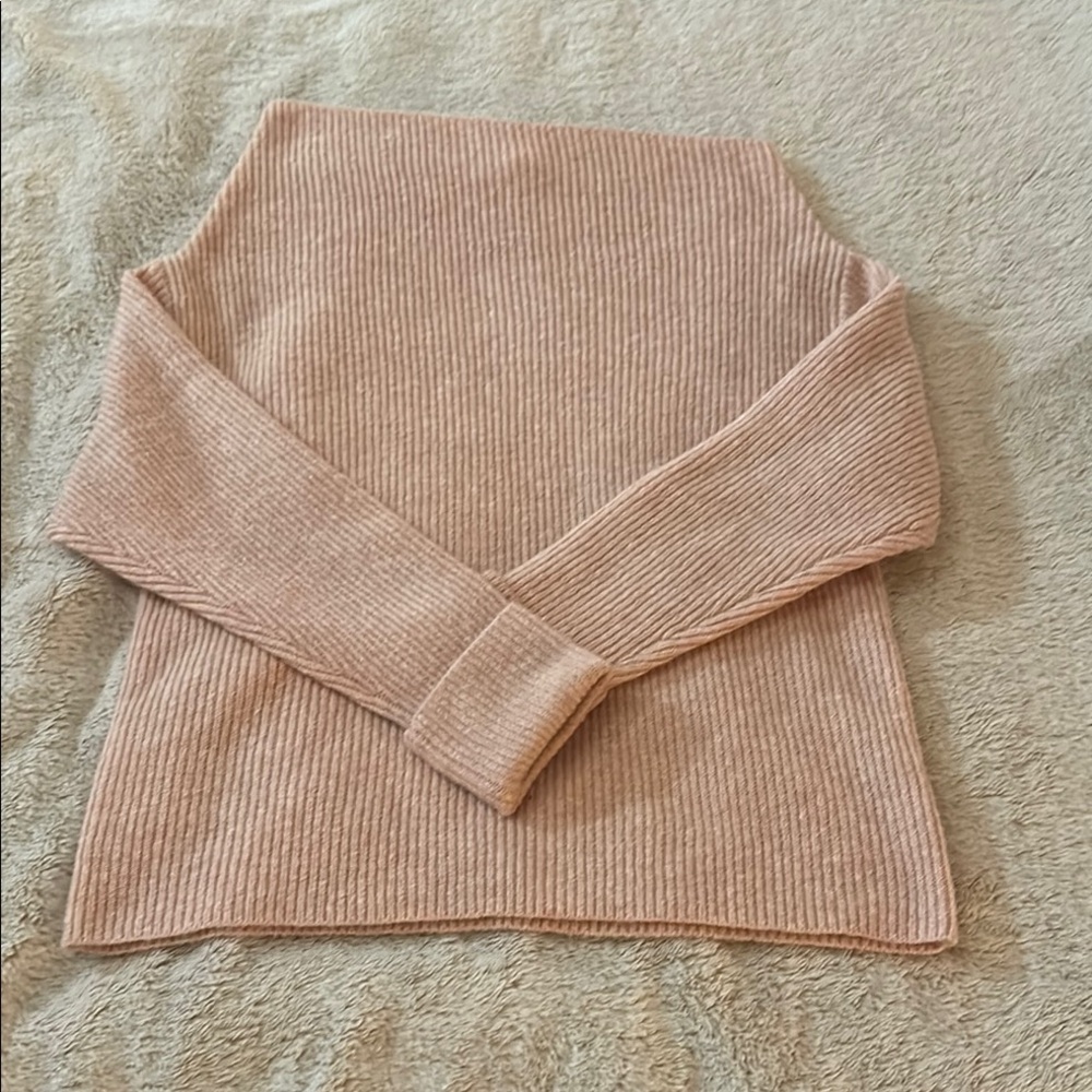 Treasure & Bond Pink one shoulder Sweater